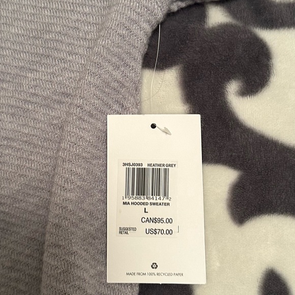 NWT~Hurley Hooded Lightweight Sweater - Picture 8 of 8